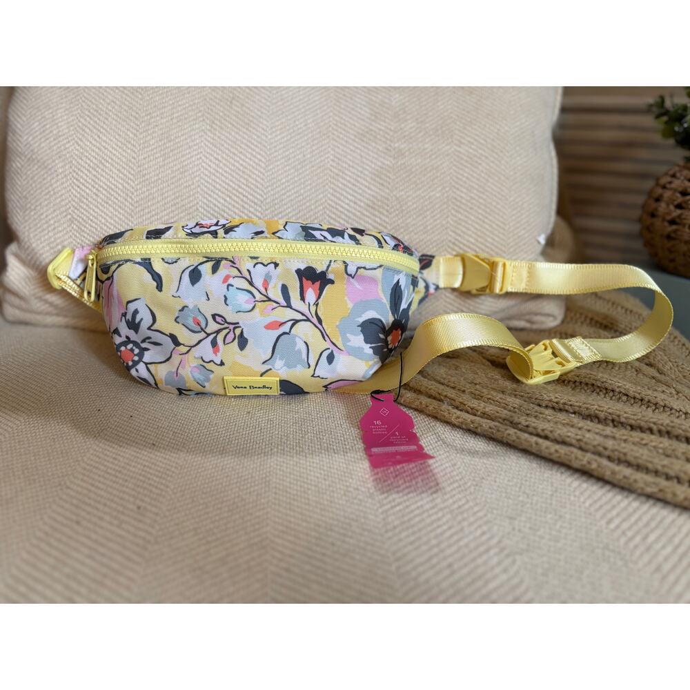 Vera Bradley ReActive Belt Bag - Sunny Garden Yellow - NWT
